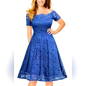 Missmay blue floral dress